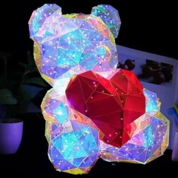 Glowing Teddy Bear Night Light